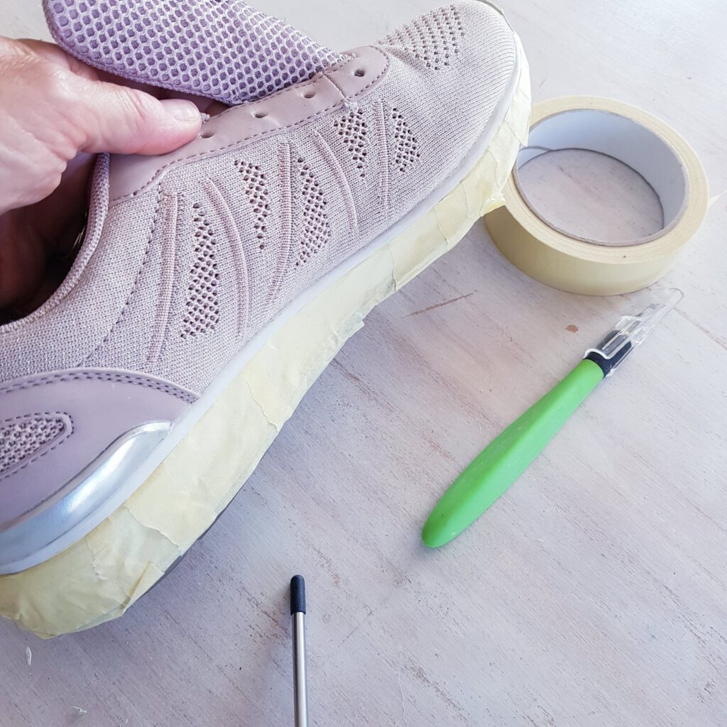 DIY Upcycling Schuhe färben mit Kreidefarbe KreativstattAndrea